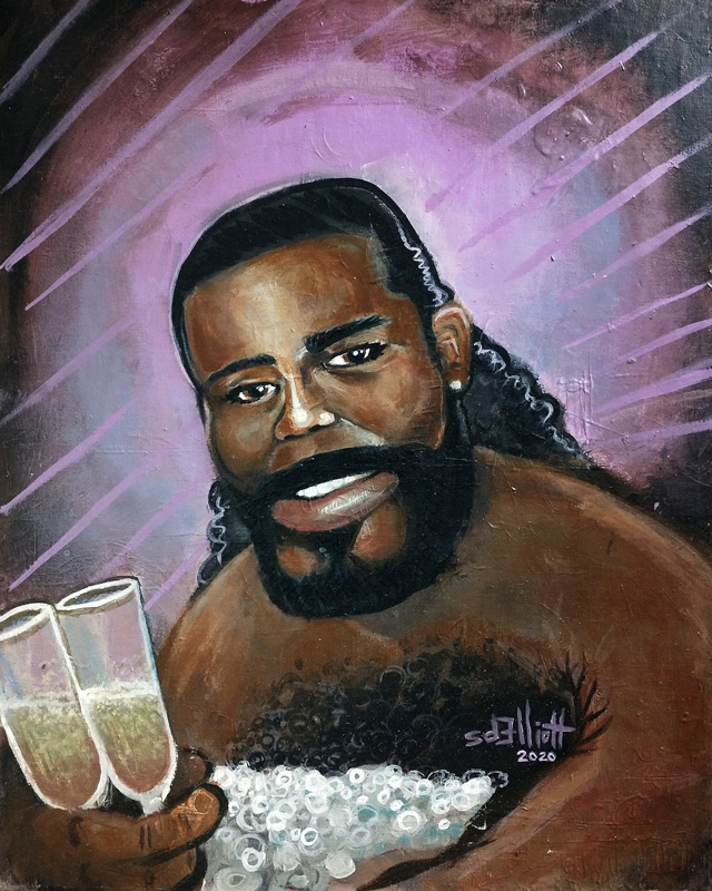 full view of Barry White Surprise painting