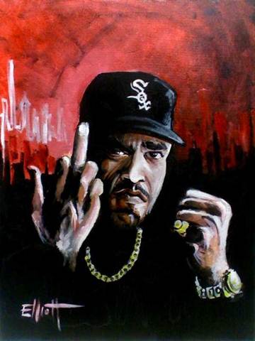 full view of Ice-T painting