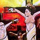 thumbnail of Jesus Streisand painting