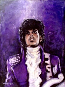 full view of Prince painting